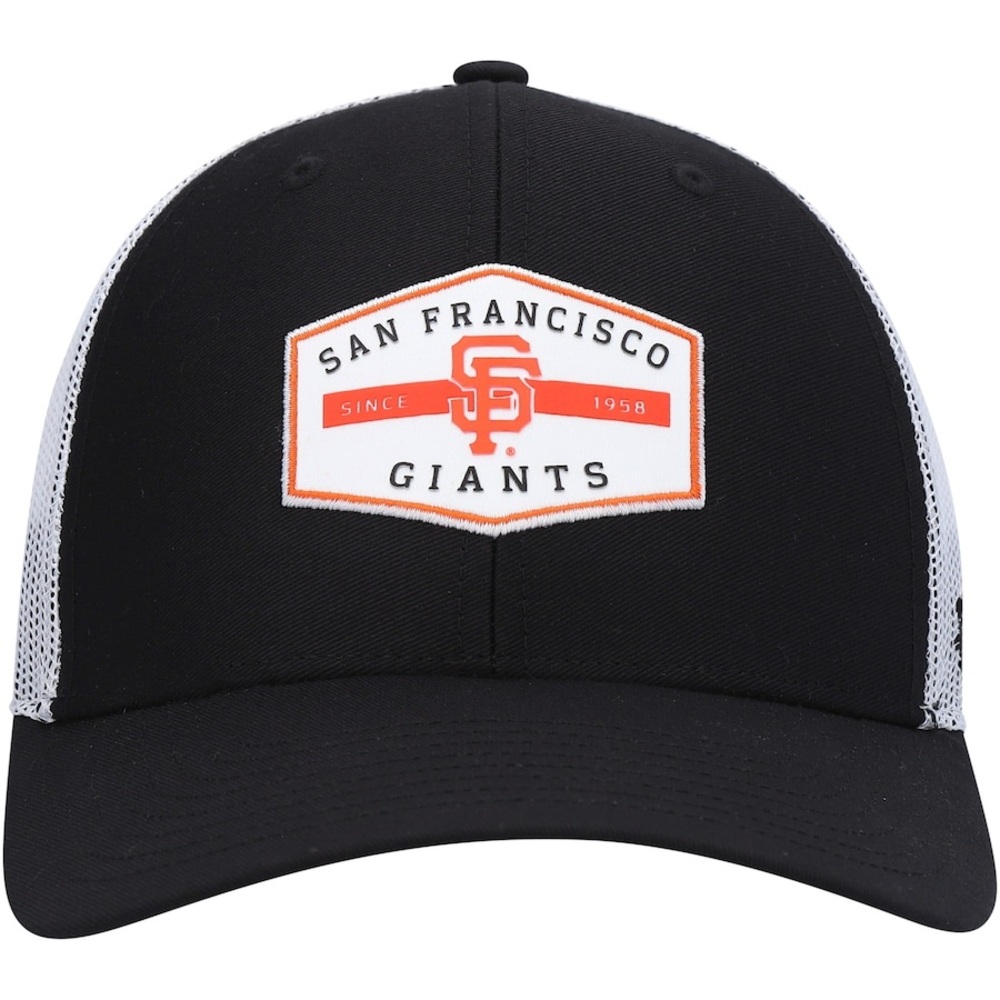 Men's San Francisco Giants '47 Black Convoy Trucker Snapback Hat